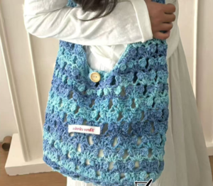 100% Handmade Crochet Shell Stitch Hobo Bag | Vintage Boho Shoulder Bag (4 Colors Available)